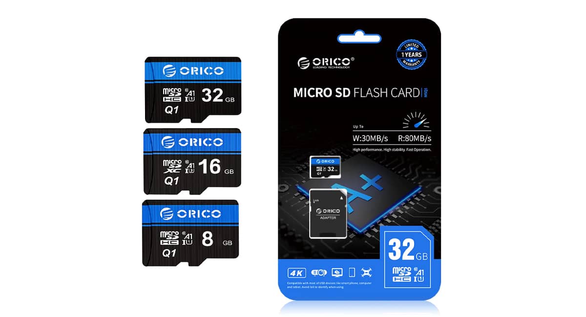 3 Orico adapter between SD and Micro SD