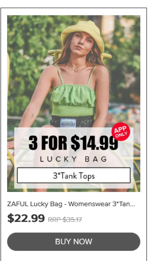 Zaful return policy Lucky bag