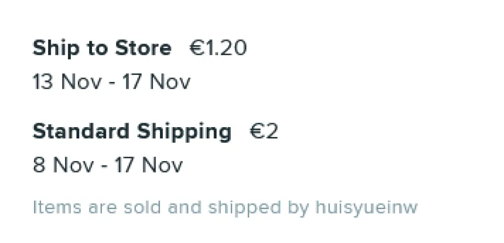 Wish reliable shop shipping
